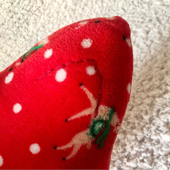 Reindeer Shark pillow Squishie micro fleece red Rudolph Christmas theme - Picture 10 of 11